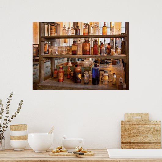 Chemist - Bewegingspositie Poster (Keuken)