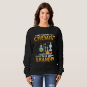 Chemist Calls Me Grandpa Chemistry  Science Graphi Trui (Voorkant volledig)