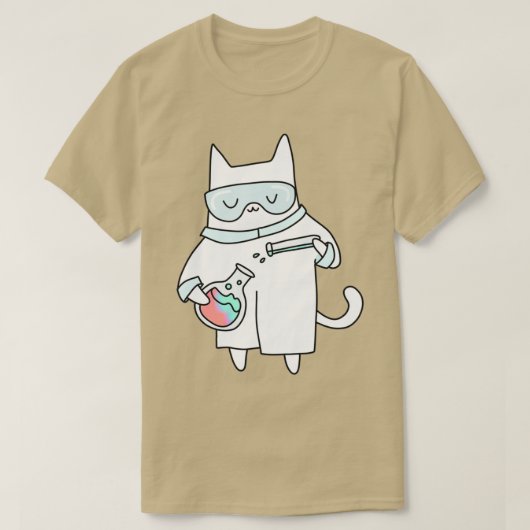 Chemist Cat T-shirt (Design voorkant)