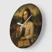 Chemist Funny Mona Lisa Chemistry Lab Gift Grote Klok (Hoek)