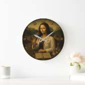 Chemist Funny Mona Lisa Chemistry Lab Gift Grote Klok (Huis)