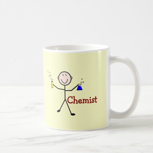Chemist Gifts-Stick Persoon met testbuizen Koffiemok (Rechts)