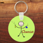 Chemist Gifts-Stick Persoon met testbuizen Sleutelhanger (Voorkant)