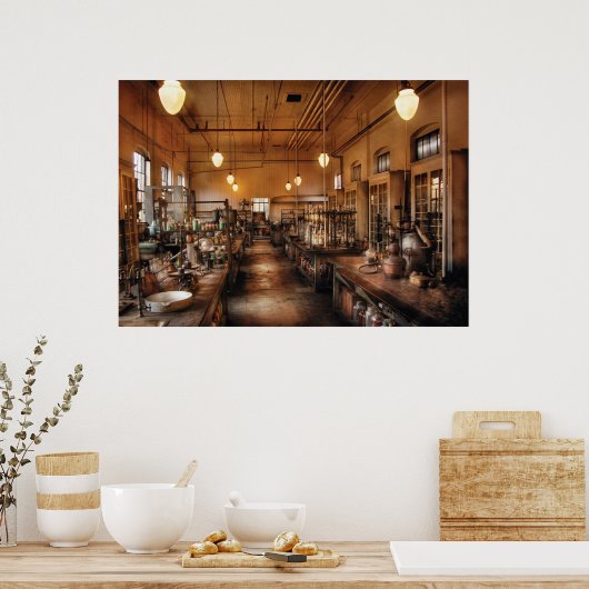 Chemist - Het Chem Lab Poster (Keuken)