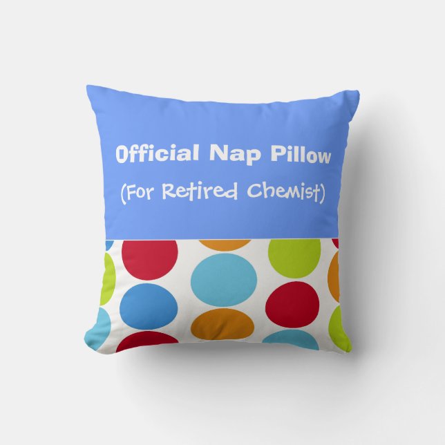 Chemist in ruste "Nap Pillow" Kussen (Voorkant)