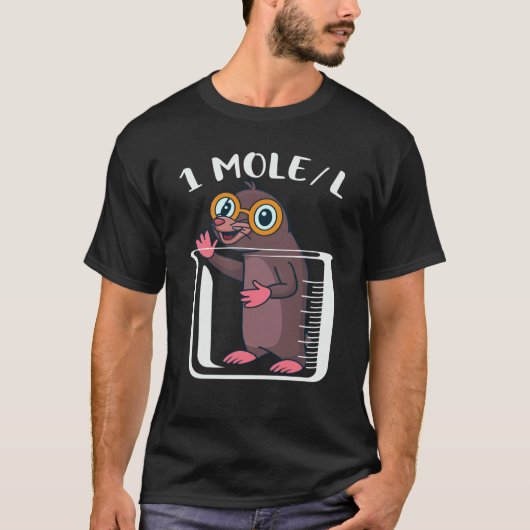 Chemist  One Mole Animal Chemistry Scientist Resea T-shirt (Voorkant)
