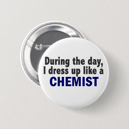 Chemist overdag ronde button 5,7 cm (Voorkant /achterkant)