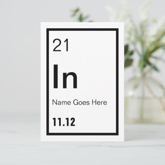 Chemist Party Uitnodiging (Staand voorkant)