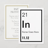  Chemist Party Uitnodiging (Voorkant / Achterkant)