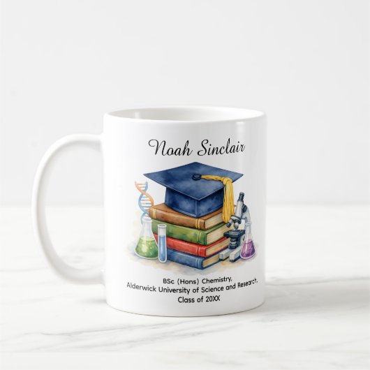 🎓Chemist’s Triumph Graduation Mug Koffiemok (Links)
