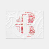 Chemist Valentines Day Gift Science Chemistry  Fleece Deken (Voorkant (Horizontaal))