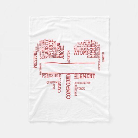 Chemist Valentines Day Gift Science Chemistry  Fleece Deken (Voorkant)