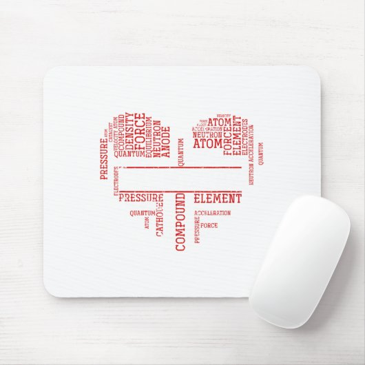 Chemist Valentines Day Gift Science Chemistry  Muismat (Met muis)