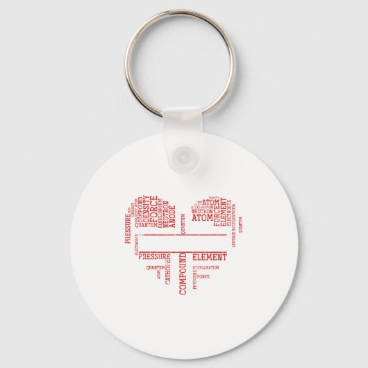Chemist Valentines Day Gift Science Chemistry  Sleutelhanger (Voorkant)