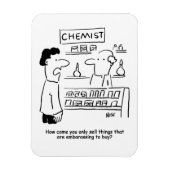Chemist verkoopt alleen gênante producten magneet (Verticaal)