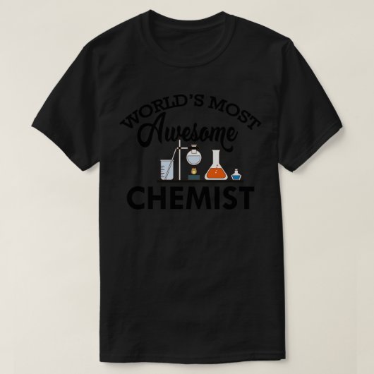 Chemist Werelden meest chemicus T-shirt (Design voorkant)