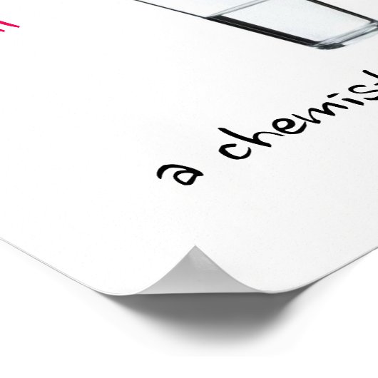 Chemistisch uitzicht van de wereld poster (Hoek)