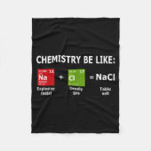 Chemistry Be Like Nacl  Fleece Deken (Voorkant)