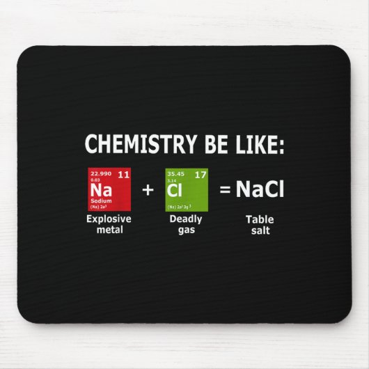 Chemistry Be Like Nacl  Muismat (Voorkant)