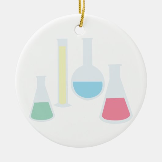 Chemistry Beakers Keramisch Ornament (Voorkant)