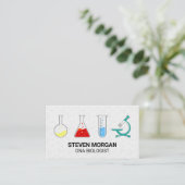 Chemistry Beakers | Microscoop Visitekaartje (Staand voorkant)