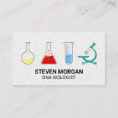 Chemistry Beakers | Microscoop Visitekaartje (Voorkant)