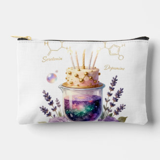 Chemistry Birthday Celebration Flask and Floral Ca Etui