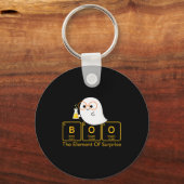 Chemistry Boo The Element Of Surprise Cute Chemist Sleutelhanger (Voorkant)