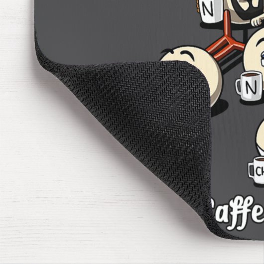 Chemistry Caffeine Molecule Funny Science Geek Cof Muismat (Hoek)