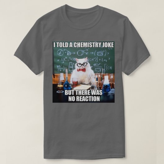 Chemistry Cat T-shirt (Design voorkant)