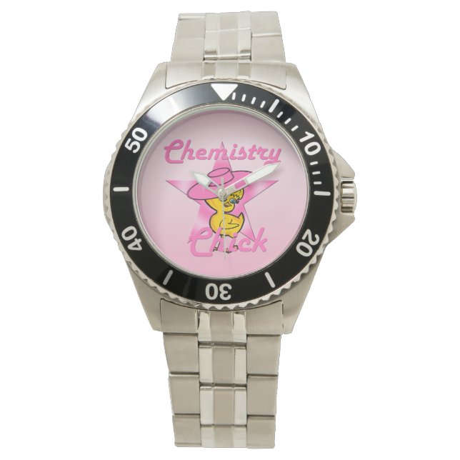Chemistry Chick #8 Horloge (Voorkant)
