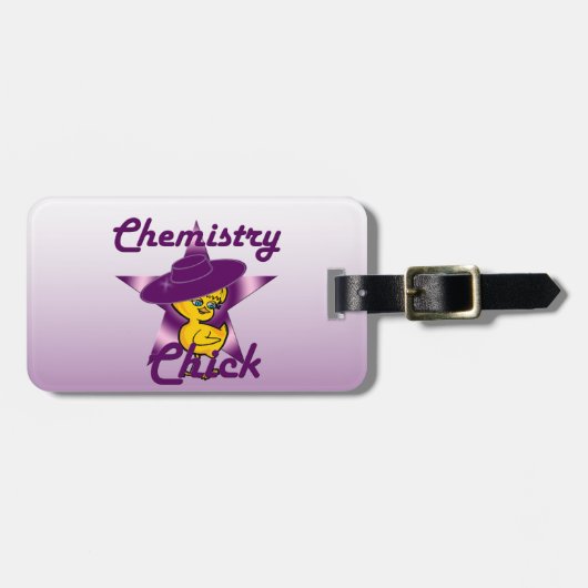 Chemistry Chick #9 Bagagelabel (Voorkant horizontaal)