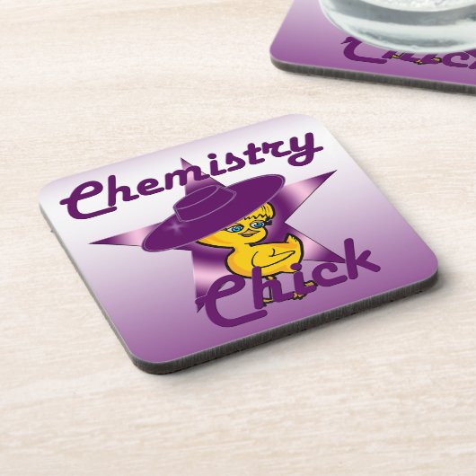 Chemistry Chick #9 Bier Onderzetter (Linkerzijde)