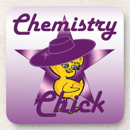 Chemistry Chick #9 Bier Onderzetter (Voorkant)