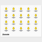 Chemistry Chick Ronde Sticker (Vel)