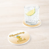 Chemistry Chick Zandsteen Onderzetter (Zijkant)