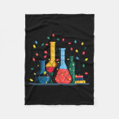 Chemistry Christmas Lights Lover Chemist Science L Fleece Deken (Voorkant)