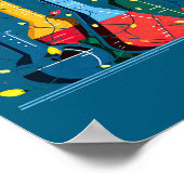 Chemistry Christmas Lights Lover Chemist Science L Poster (Hoek)