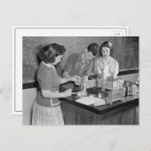Chemistry Class, 1943 Briefkaart (Voorkant / Achterkant)