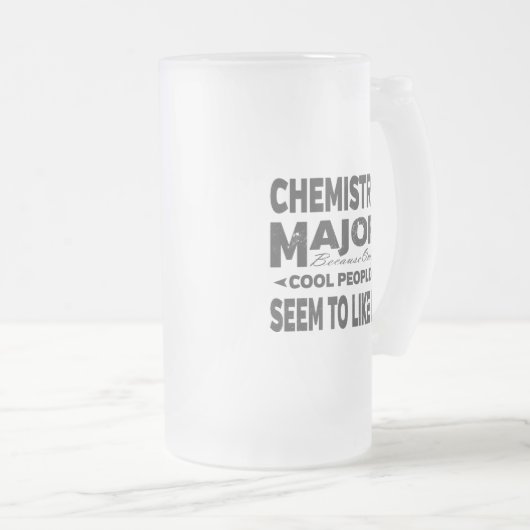 Chemistry College Major Cool People Matglas Bierpul (Voorkant rechts)