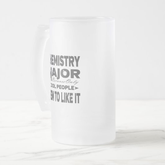 Chemistry College Major Cool People Matglas Bierpul (Voorkant links)
