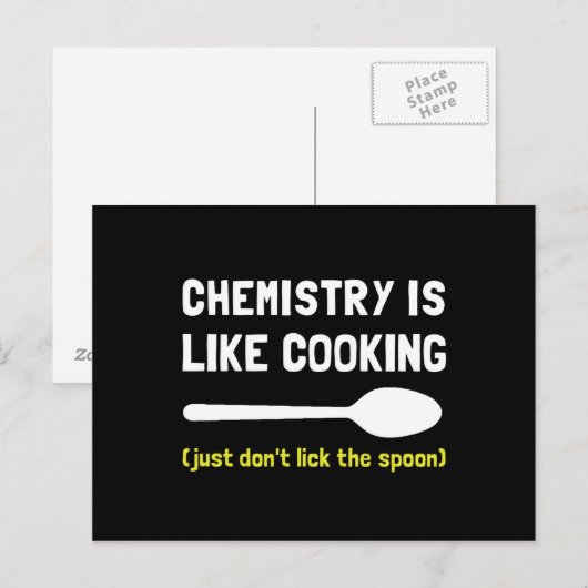 Chemistry Cooking Briefkaart (Voorkant / Achterkant)