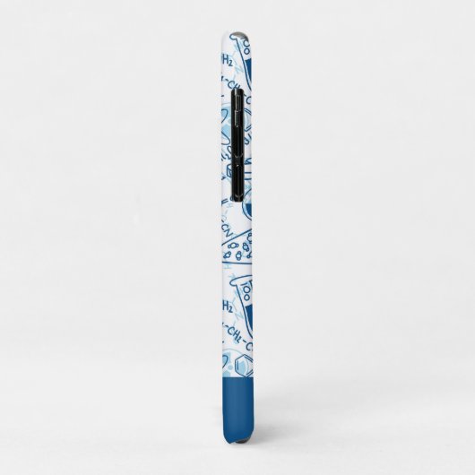 Chemistry Doodle Pattern Personalized Name Case-Mate iPhone Case (Achterkant/links)