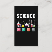 Chemistry Elements Laboratory Science Teacher Visitekaartje (Voorkant)