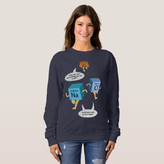 Chemistry Elements Science Teacher Birthday Gag Trui (Voorkant volledig)