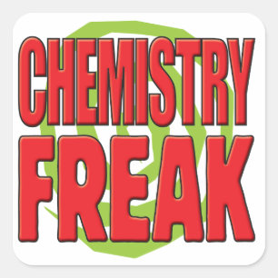Chemistry Freak R Vierkante Sticker