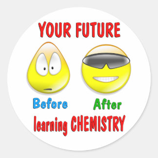 Chemistry Future Ronde Sticker
