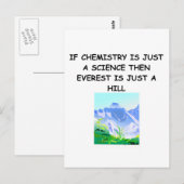 CHEMISTRY-giften Briefkaart (Voorkant / Achterkant)