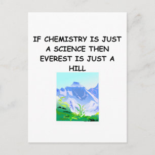CHEMISTRY-giften Briefkaart