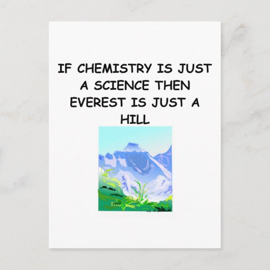 CHEMISTRY-giften Briefkaart (Voorkant)